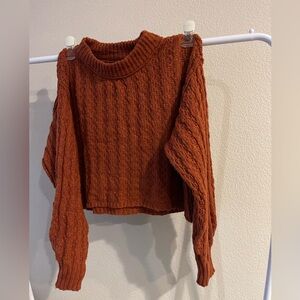 Fall sweater. Slight crop style.